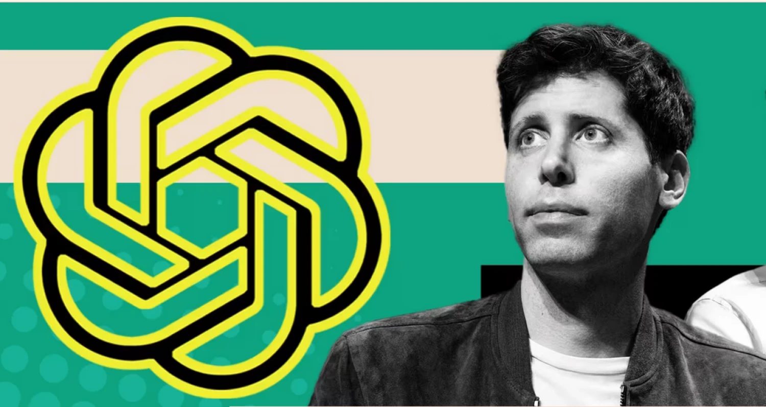 Samas Altmanas, „OpenAI“ vadovas. FT iliustracija.