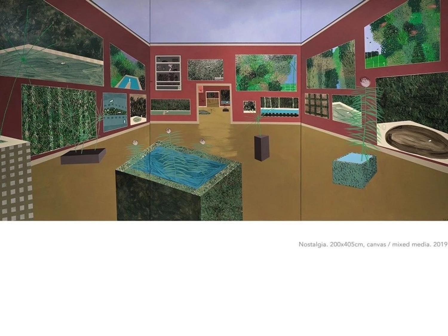 Jaunojo tapytojo prizą laimėjo Sandros Strelės (Latvija) „Nostalgija“. Rengėjų nuotr. 