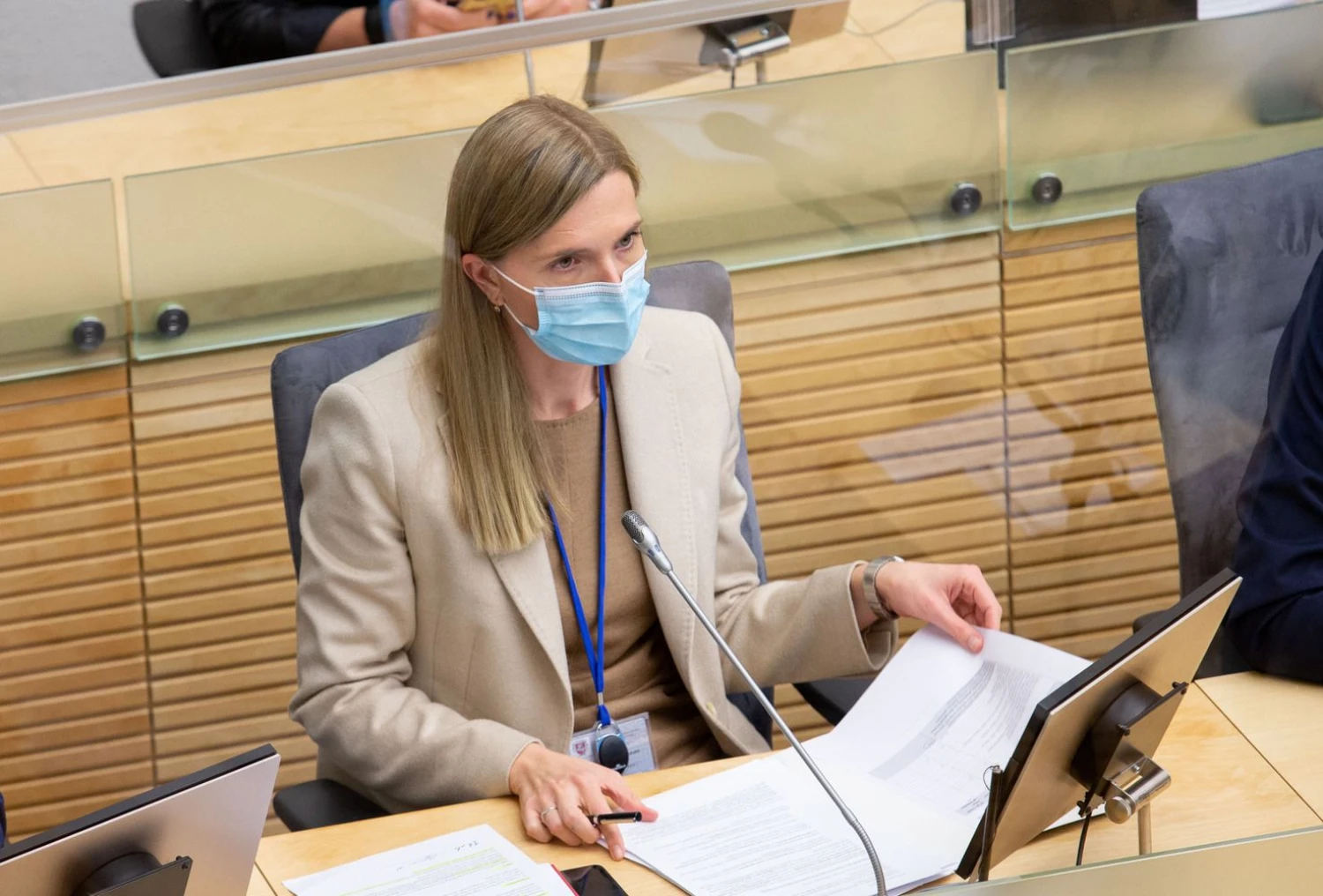 Agnė Bilotaitė, vidaus reikalų ministrė. Juditos Grigelytės (VŽ) nuotr.