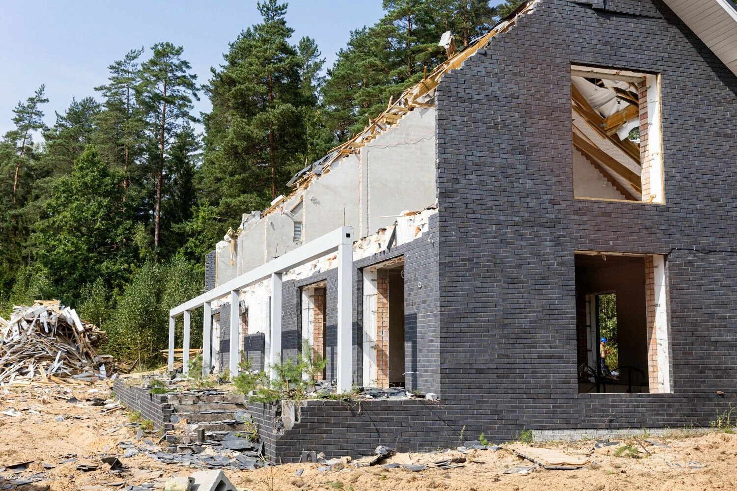 Griaunamas A. Boso namas. Pauliaus Peleckio (BNS) nuotr.