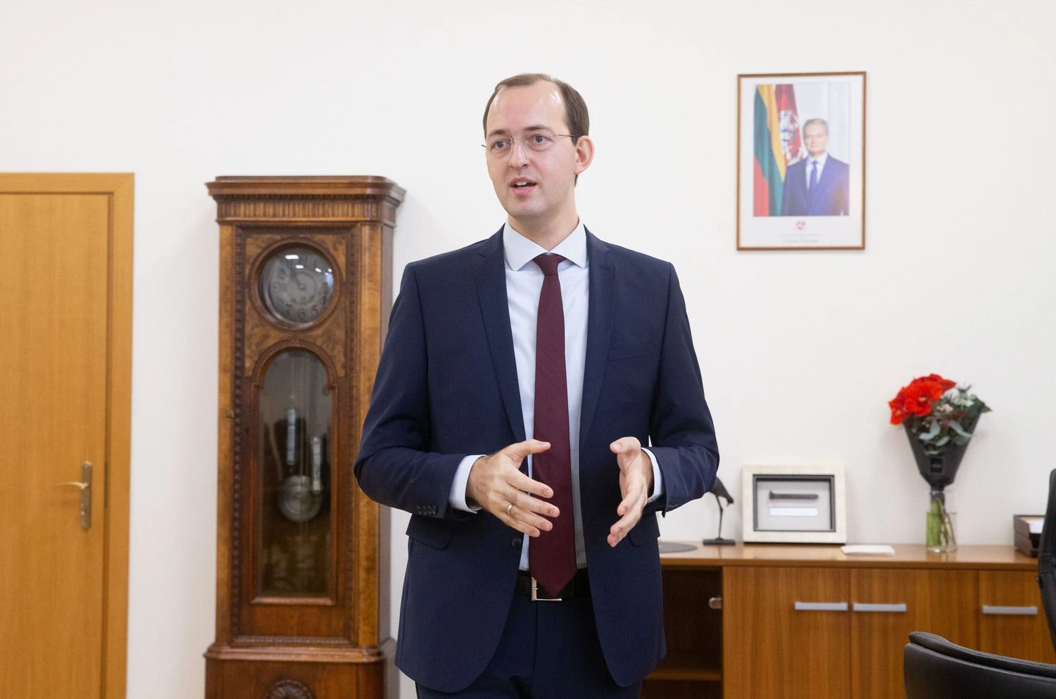 Marius Skuodis, susisiekimo ministras. Juditos Grigelytės (VŽ) nuotr.