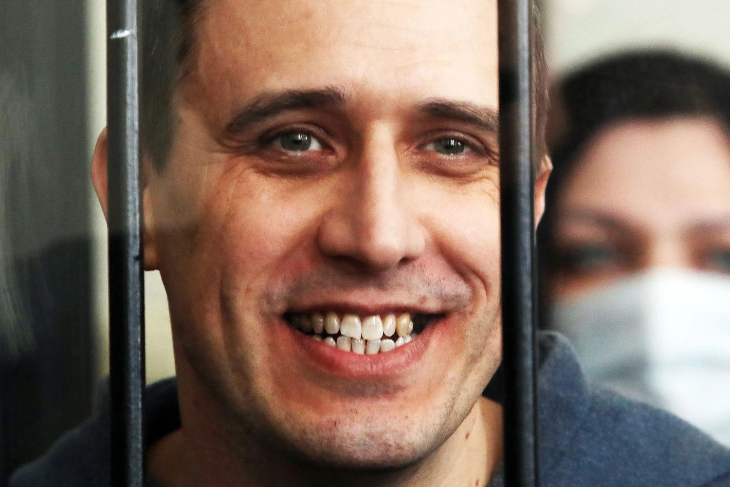 Pavelas Severinecas, vienas iš šalyje neregistruotos partijos „Baltarusijos krikščioniškoji demokratija“ pirmininkų. AFP / „Scanpix“ nuotr.

