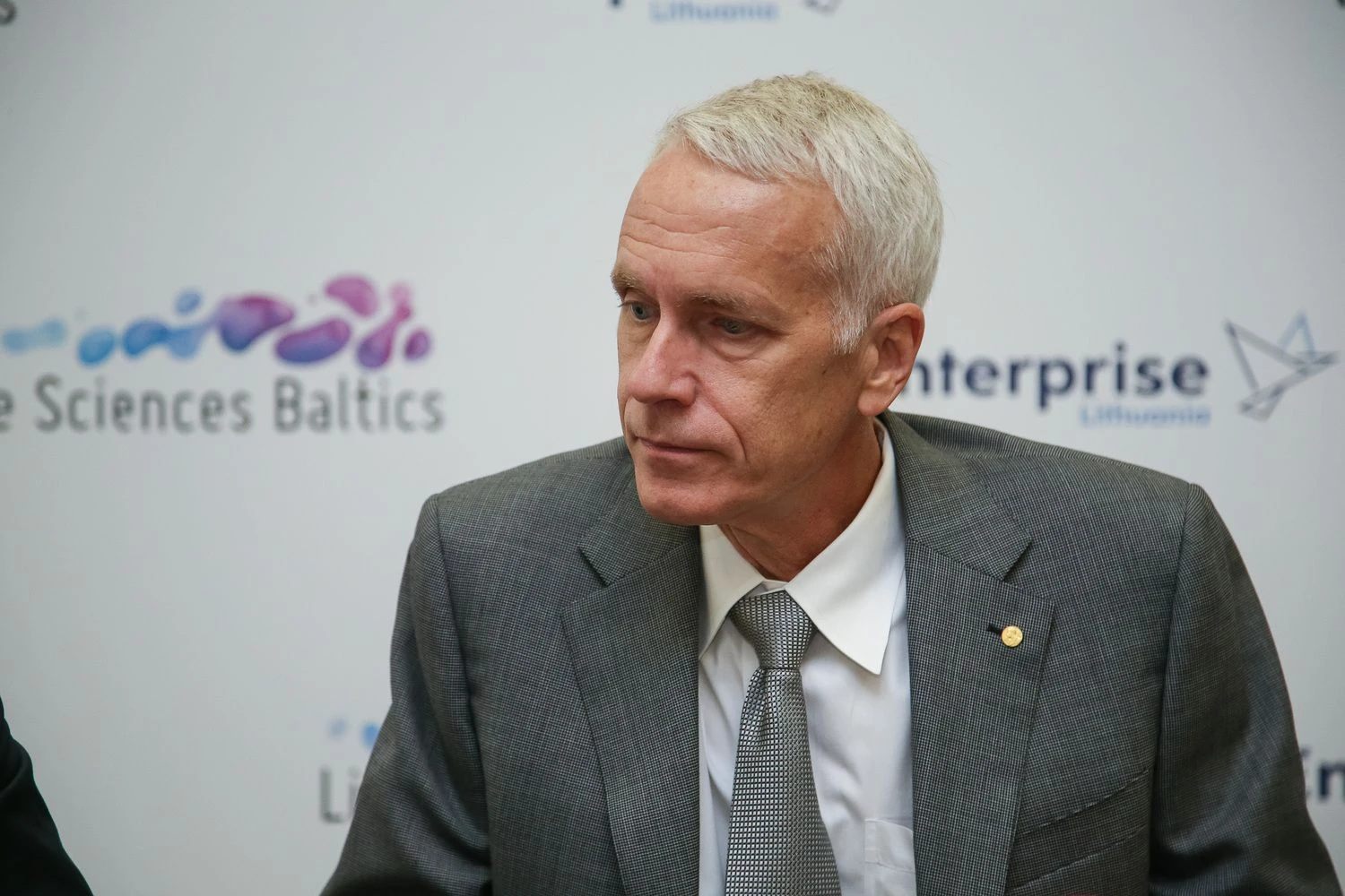Nobelio chemijos premijos laureatas Brianas Kentas Kobilka: „Lietuvoje turite aukščiausio pasaulinio lygio mokslą.“ Vladimiro Ivanovo (VŽ) nuotr.
