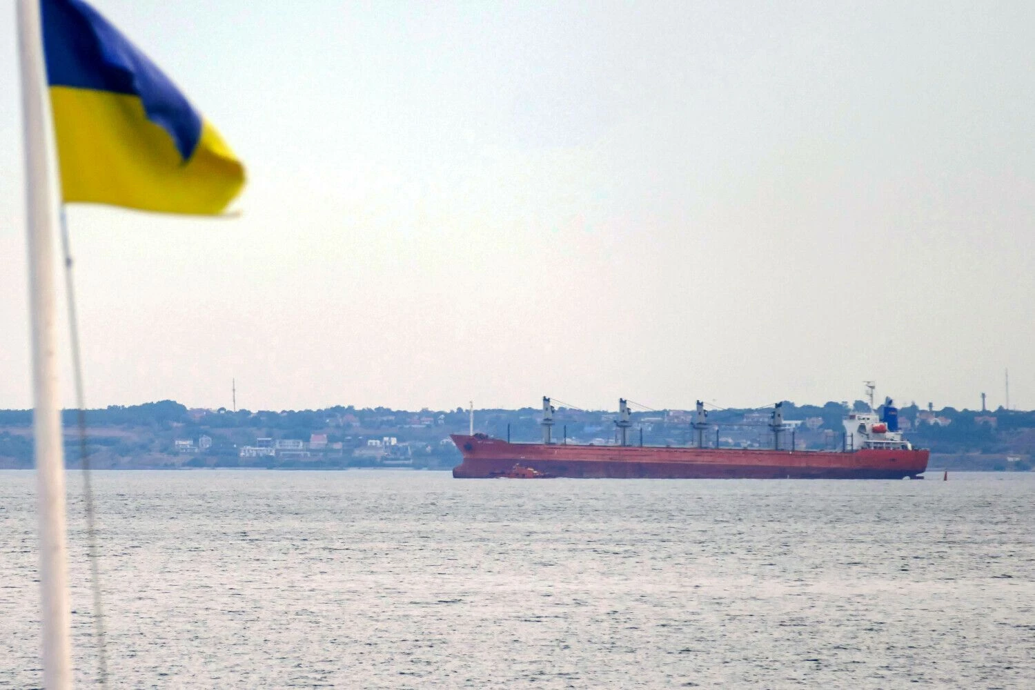 Paskutinis laivas su ukrainietiškais grūdais iš Odesos išplaukė dar liepos pirmosiomis dienomis ir buvo Stambule patikrintas likus vos kelioms valandoms iki susitarimo galiojimo pabaigos. „Ukrinform“ / „Scanpix“ nuotr.
