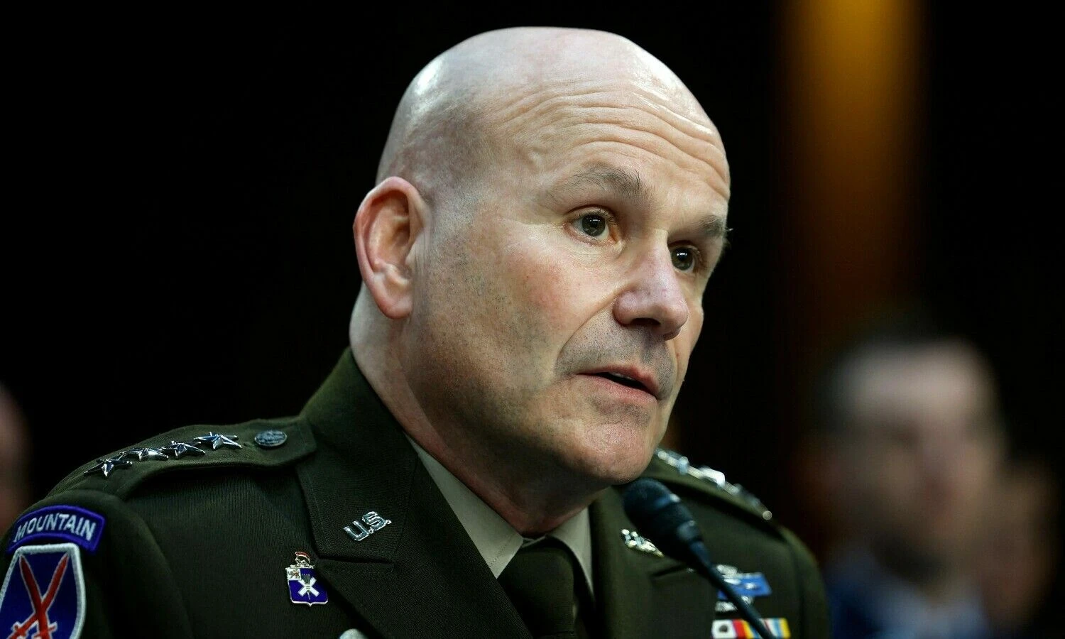 JAV generolas Christopheris Cavoli, NATO vyriausiasis sąjungininkų pajėgų Europoje vadas. Kevino Dietscho („Getty Images“ / AFP / „Scanpix“) nuotr.