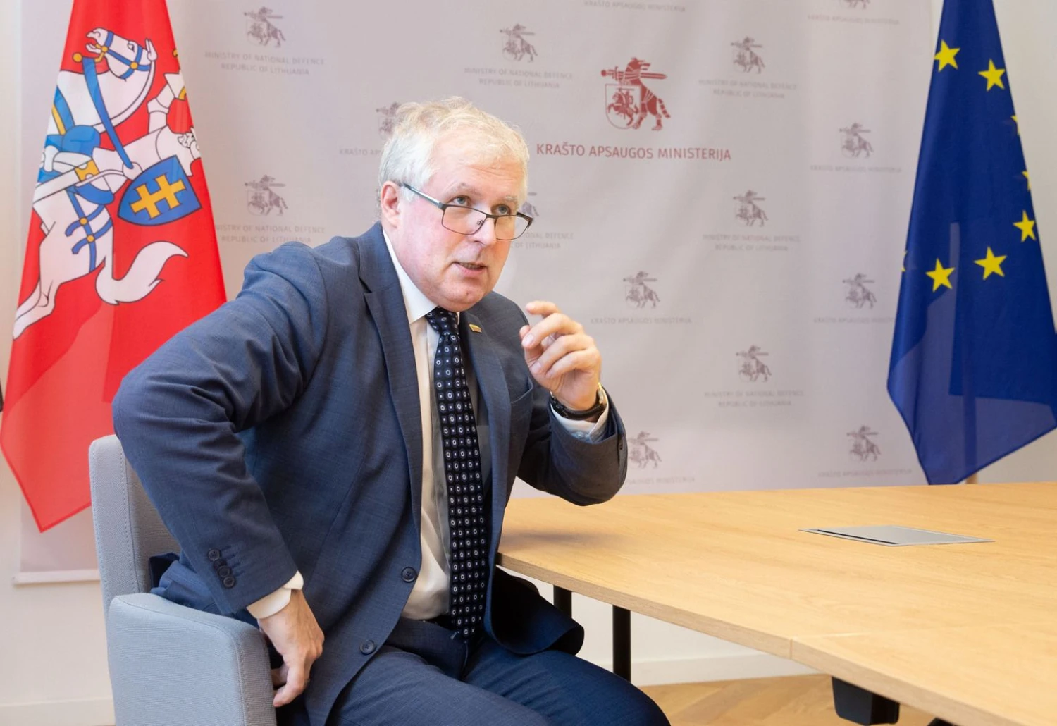 Arvydas Anušauskas, Krašto apsaugos ministras. Juditos Grigelytės (VŽ) nuotr.
