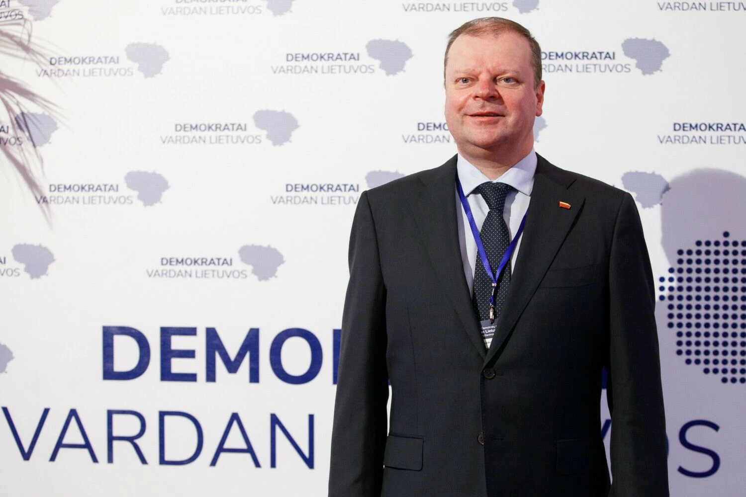 Saulius Skvernelis, Demokratų sąjungos „Vardan Lietuvos“ pirmininkas. Eriko Ovčarenko (BNS) nuotr.