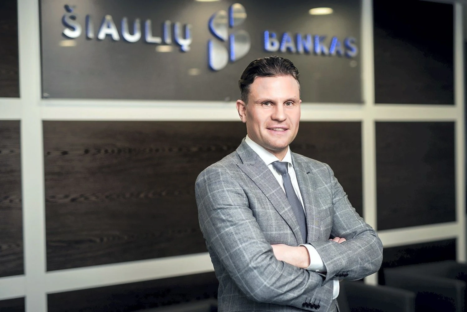 Mindaugas Rudys, Šiaulių banko Finansavimo paslaugų vystymo departamento direktorius, pataria užsitikrinus vieną finansavimo šaltinį nesustoti ir ieškoti būdų, kaip tarpusavyje suderinti kelias finansavimo formas. Ryčio Galadausko nuotr.