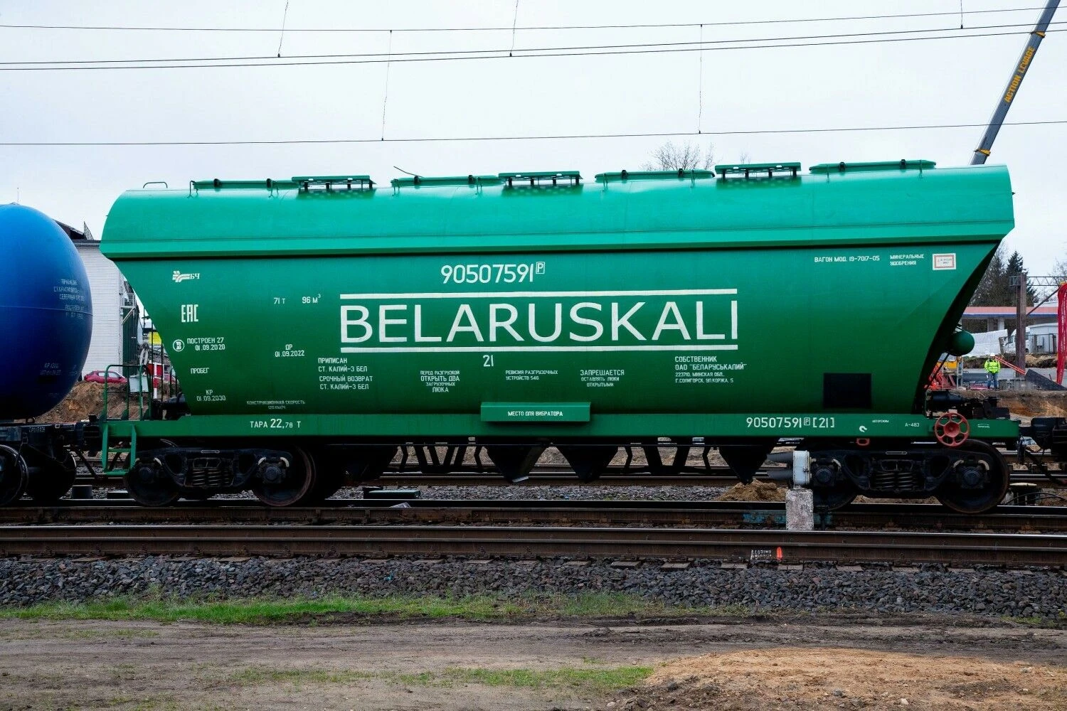 „Belaruskalij“ vagonai. Vladimiro Ivanovo (VŽ) nuotr.