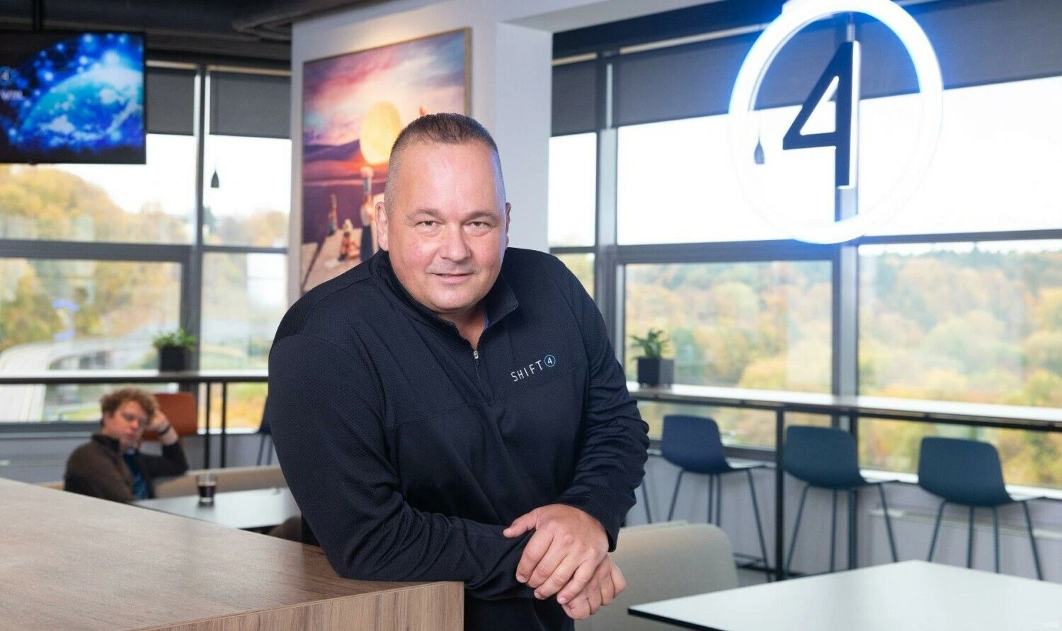 Tadas Vizgirda, programinės bei technologinės įrangos kūrimo UAB „Shift4 Payments Lithuania“ vadovas, Amerikos verslo rūmų Lietuvoje valdybos pirmininkas. Juditos Grigelytės (VŽ) nuotr.