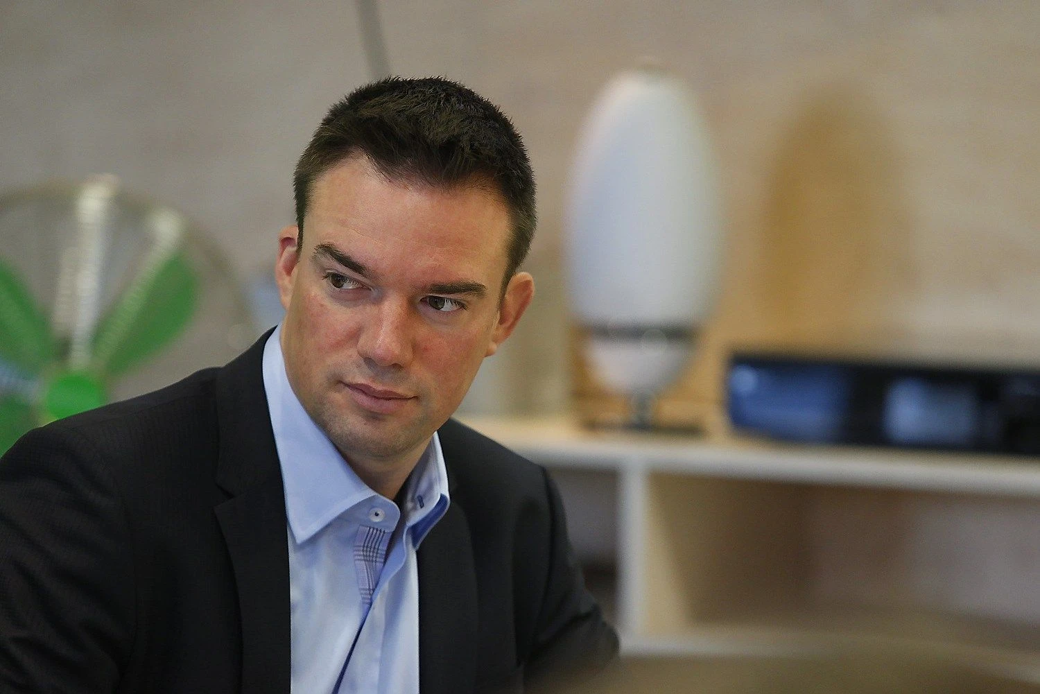 „Lietuviai turi daug noro, bet mažai daro“, - sako Virginijus Doveika, SEB banko prezidento pavaduotojas. Juditos GRigelytės (VŽ) nuotr.