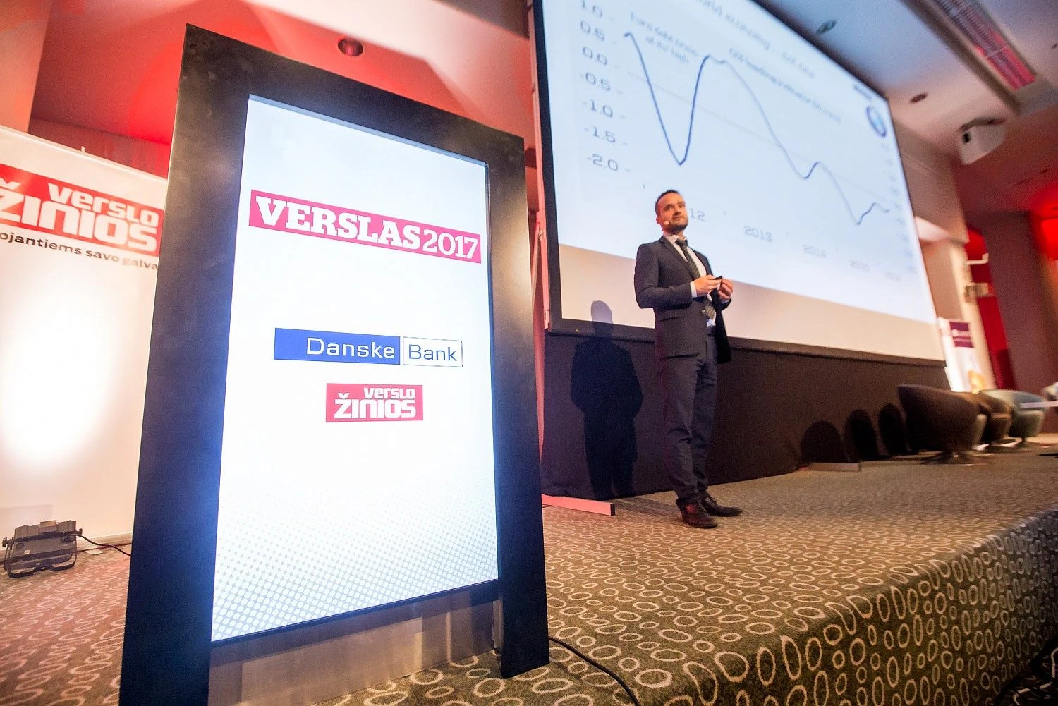 „Verslo žinių“ organizuojama konferencija „Verslas 2017“.  Allanas von Mehrenas, „Danske Bank“ pasaulio makroekonomikos tyrimų vadovas. Juditos Grigelytės (VŽ) nuotr.