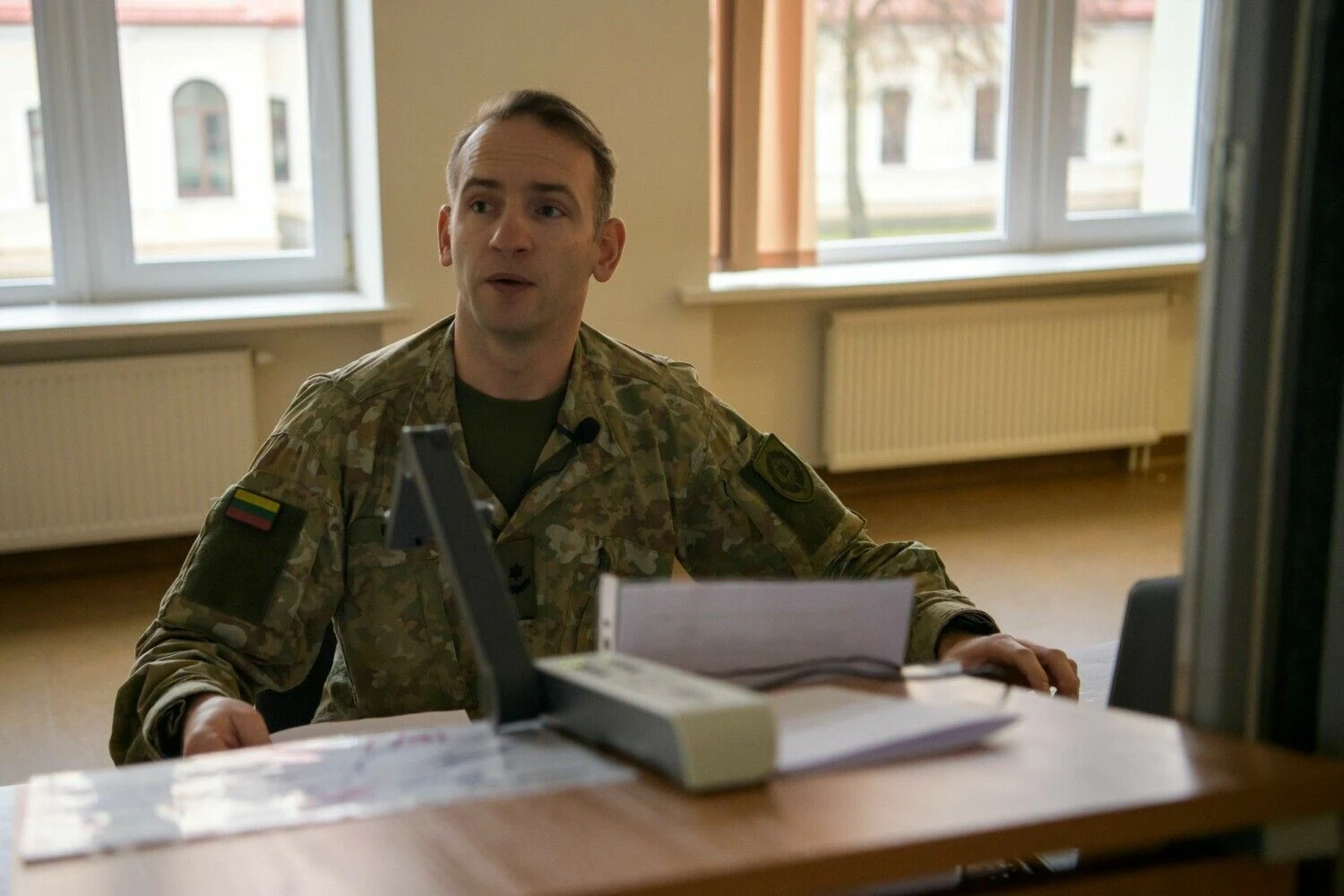 Majoras Gintautas Razma, Lietuvos karo akademijos instruktorius. Eimanto Genio (LKA) nuotr.