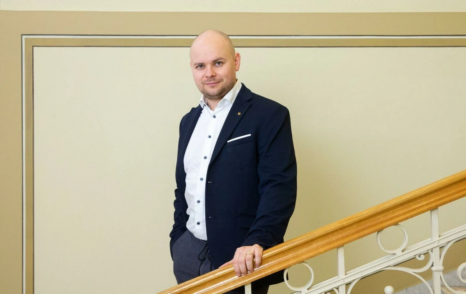 Lukas Jakubonis, Lietuvos banko finansų rinkos plėtros vadovas. Juditos Grigelytės (VŽ) nuotr.
