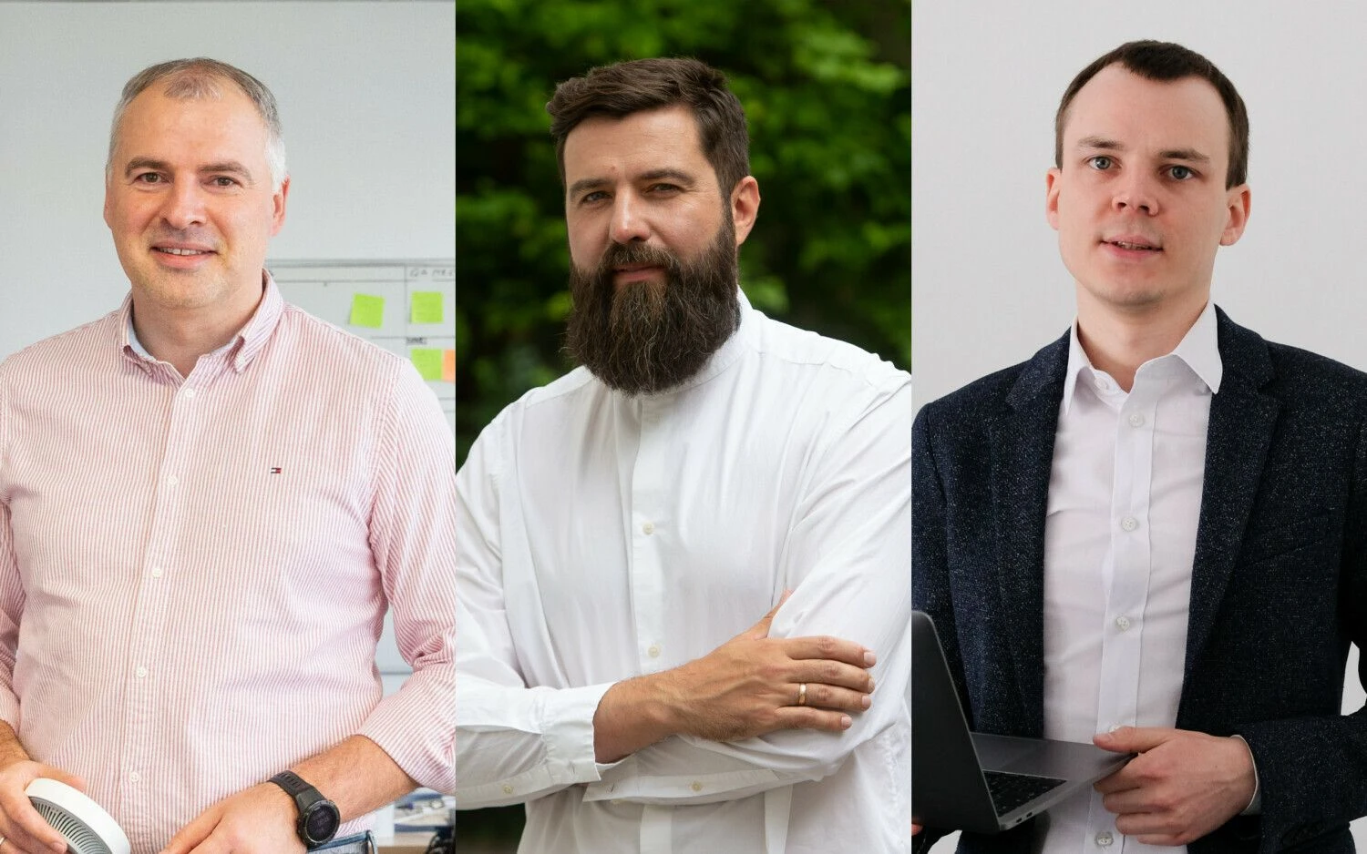 Iš kairės: Artūras Taicas, UAB „Eldes“ direktorius, Aurimas Kamantauskas, renginių organizavimo UAB „Rekūrai Lt“ direktorius, Lukas Stacevičius, programavimo UAB „Artme“, dirbančios su prekių ženklu „Kinfirm“, direktorius.
VŽ koliažas.