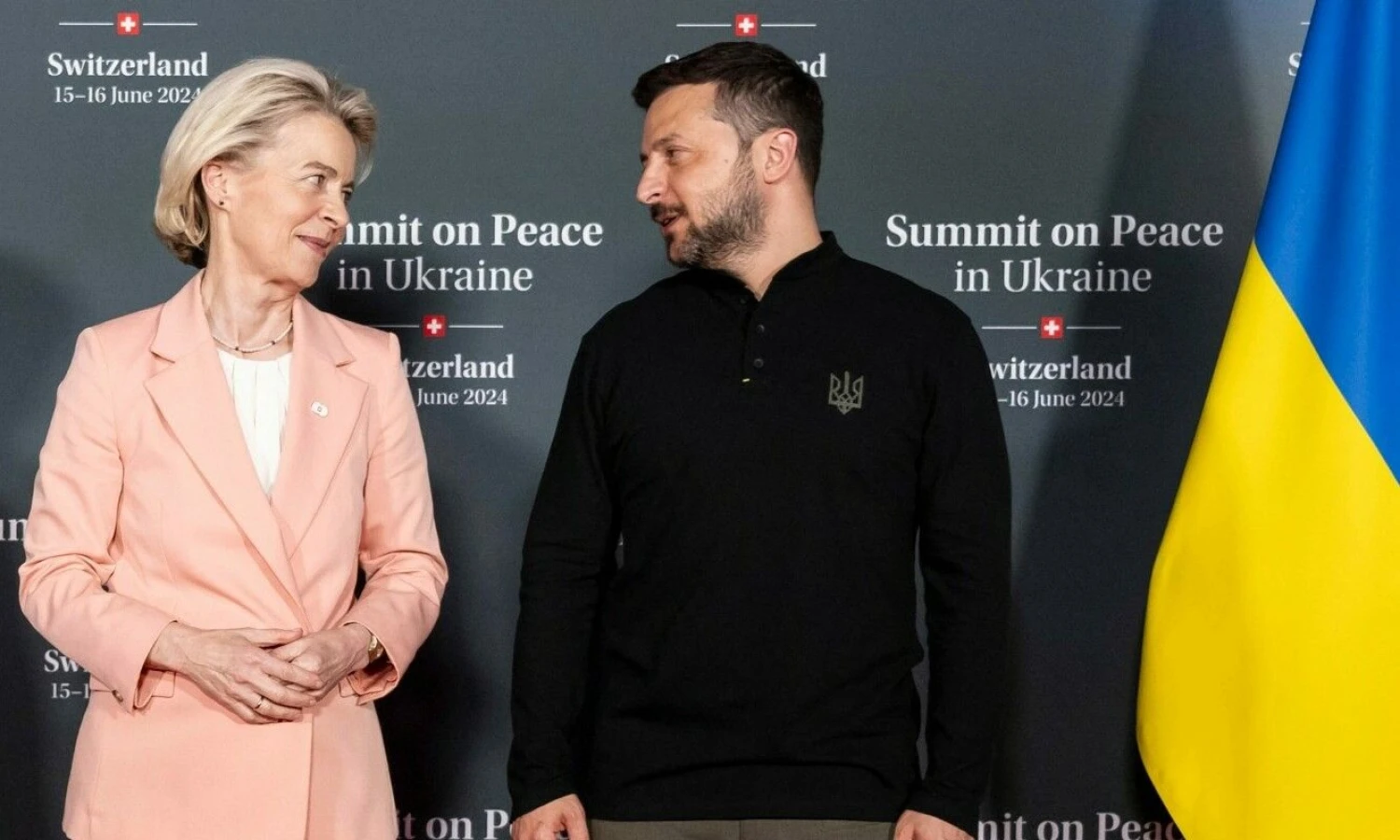 U. von der Leyen ir Volodymyras Zelenskis. Alessandro Della Valle (AFP/„Scanpix“) nuotr.