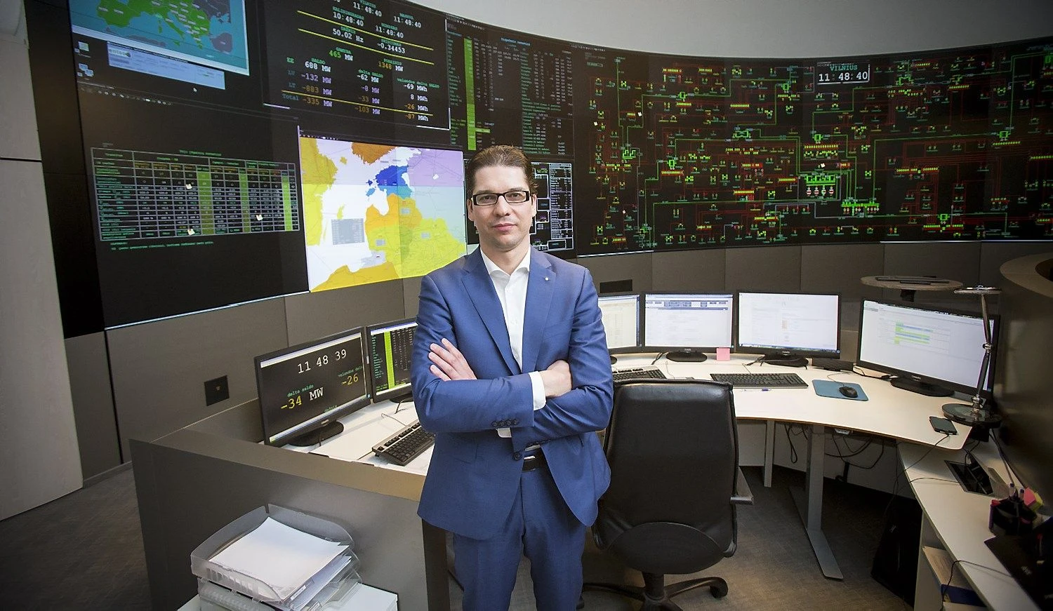 Daivis Virbickas, elektros perdavimo sistemos operatoriaus AB „Litgrid“ valdybos pirmininkas, generalinis direktorius. Vladimiro Ivanovo (VŽ) nuotr.