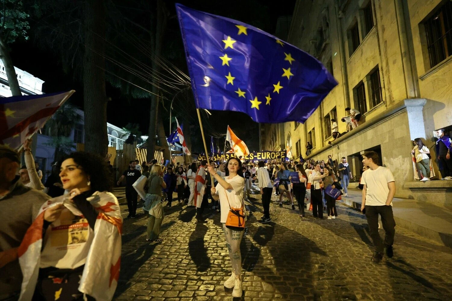 Tbilisis, Sakartvelas. Giorgi Arjevanidzės (AFP / „Scanpix“) nuotr.