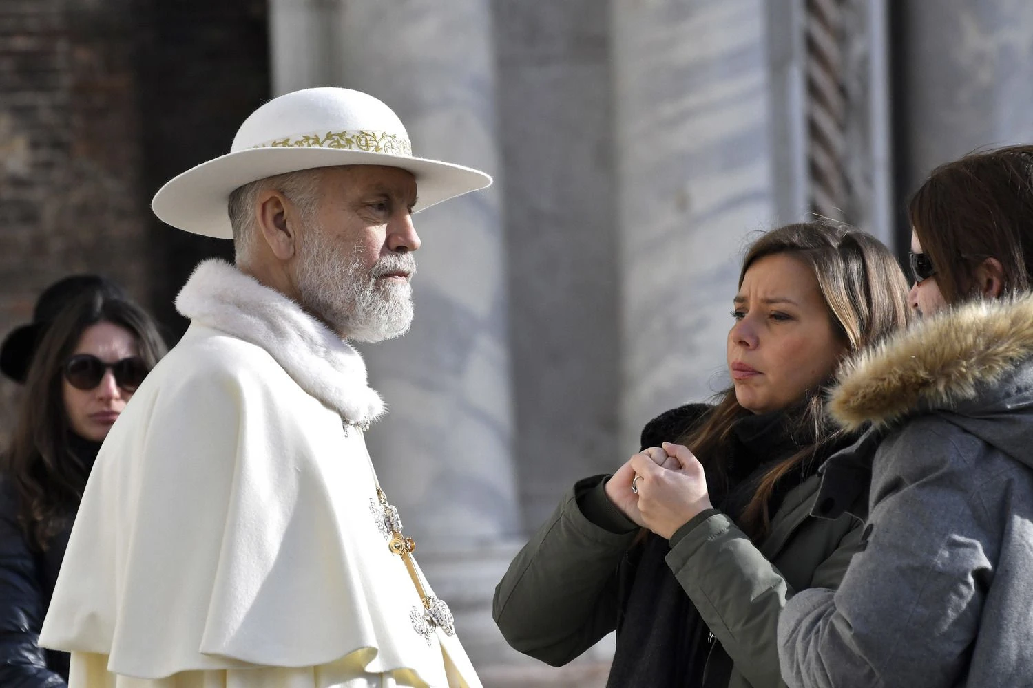 Naujausias aktoriaus vaidmuo – ponas Džonas Branoksas seriale „Naujasis popiežius“. Luigi Costantini (AP/„Scanpix“) nuotr.