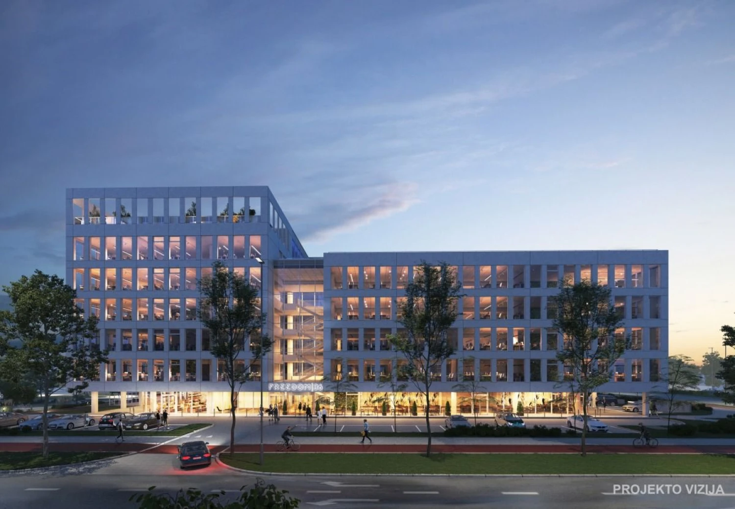 Bendrovės vizualizacija.