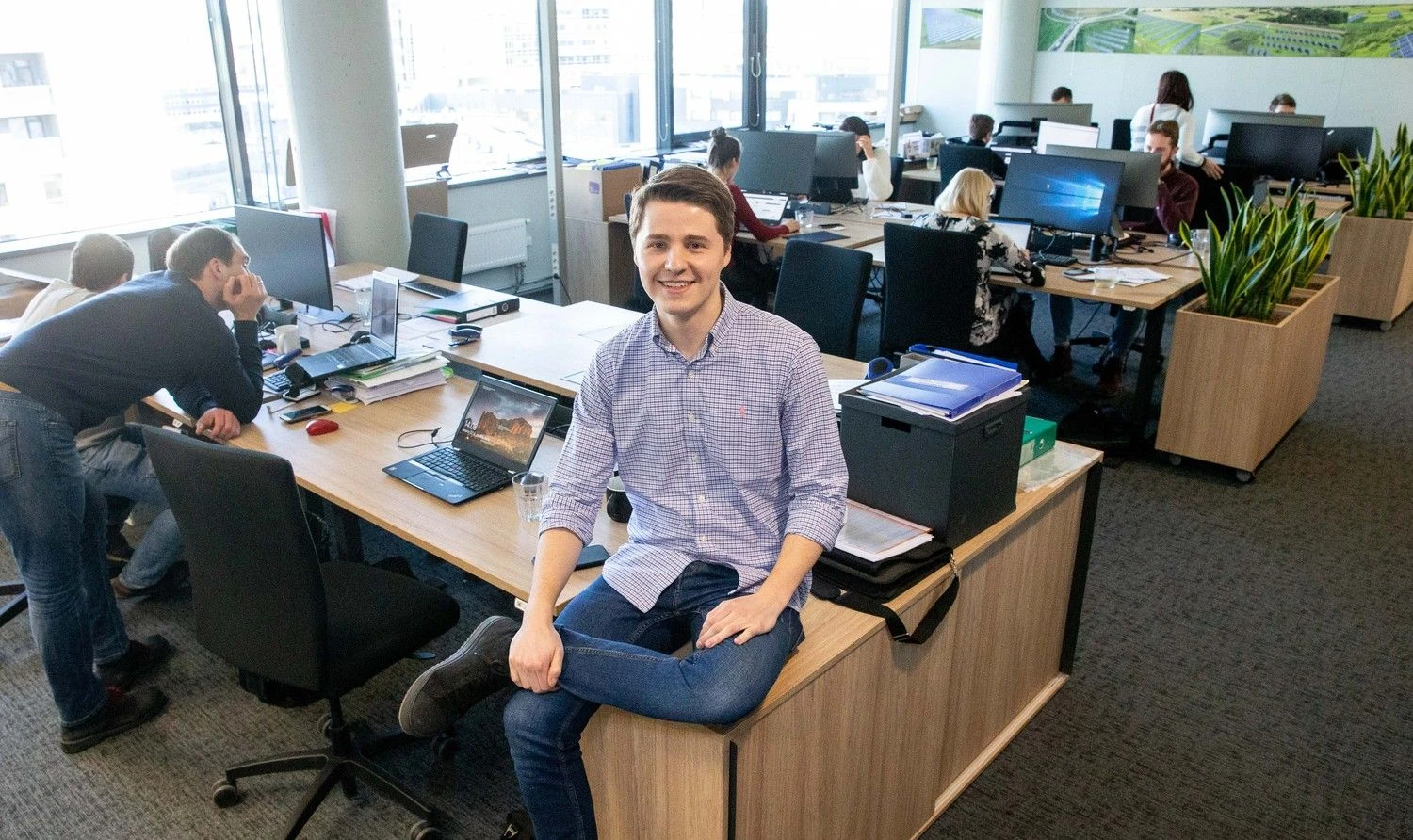 Lukas Yla, transporto dalinimosi platformos „CityBee“ vadovas. Juditos Grigelytės (VŽ) nuotr.