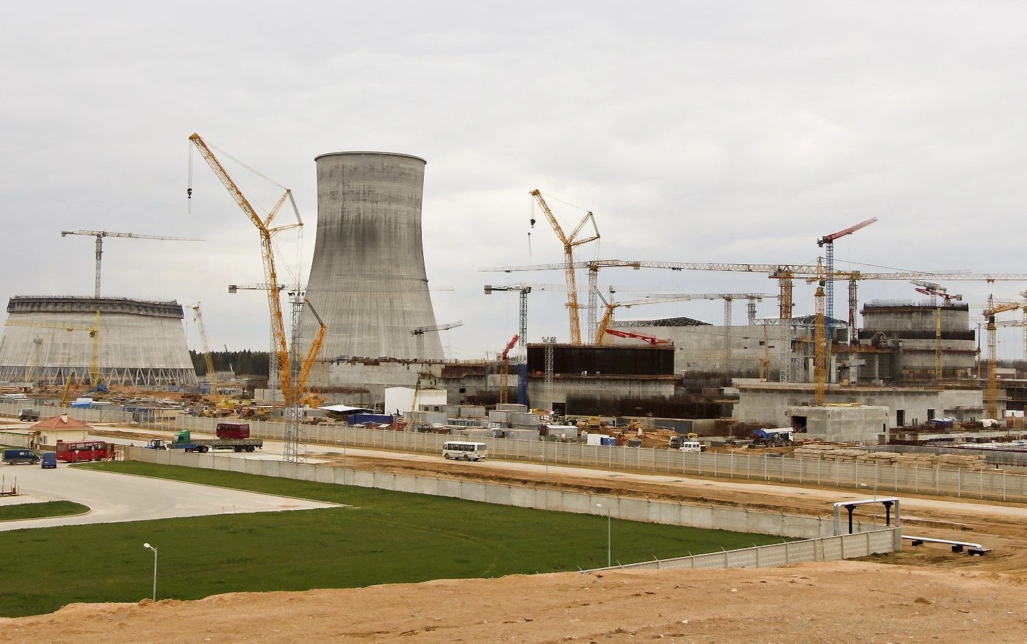 Statoma Astravo atominė elektrinė „15min“/„Scanpix“ nuotr.