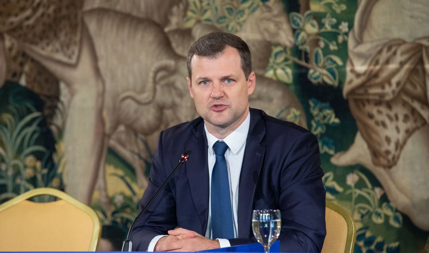 Lietuvos socialdemokratų partijos spaudos konferencija. Juditos Grigelytės (VŽ) nuotr.