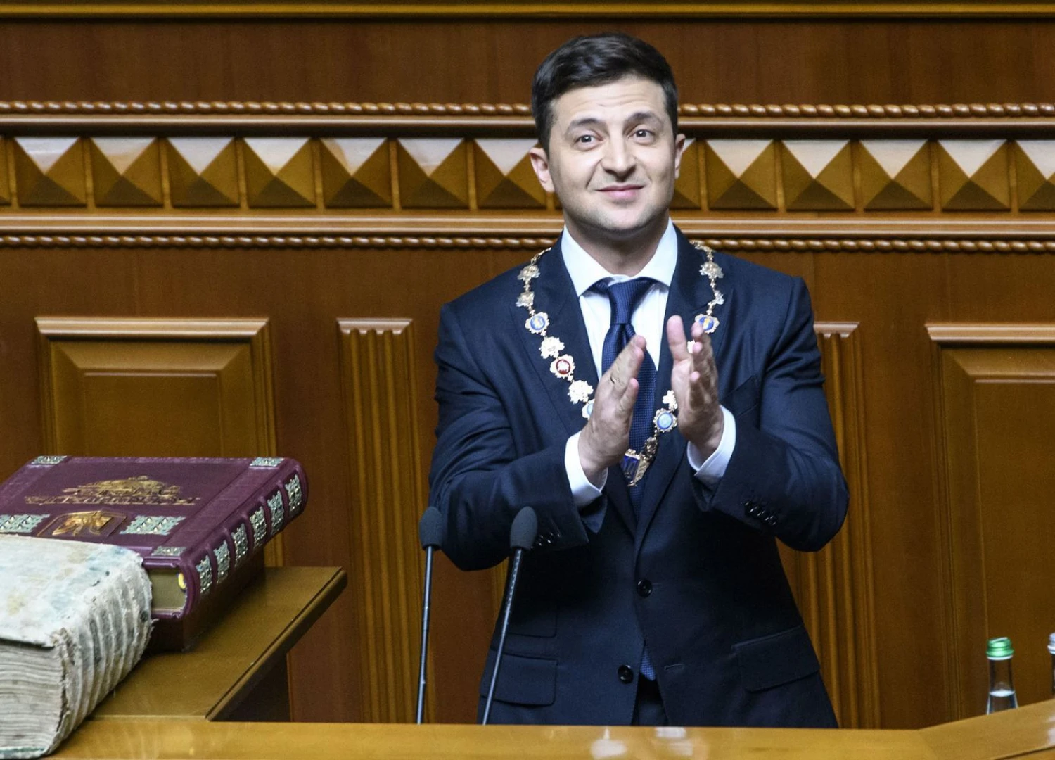 Ukrainos prezidentas Volodymyras Zelenskis. Vladyslavo Musienko („AFP“ / „Scanpix“) nuotr.  