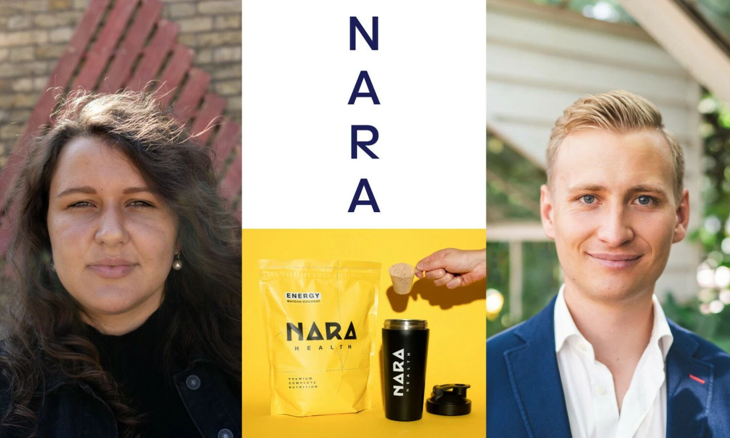 Indrė Kiršaitė, l. e. p. VšĮ „Dokumedija“, dirbančios su prekių ženklu „Nara“, direktorė, Algirdas Zabarauskas, UAB „Nara Health“ direktorius ir vienas įkūrėjų. VŽ koliažas