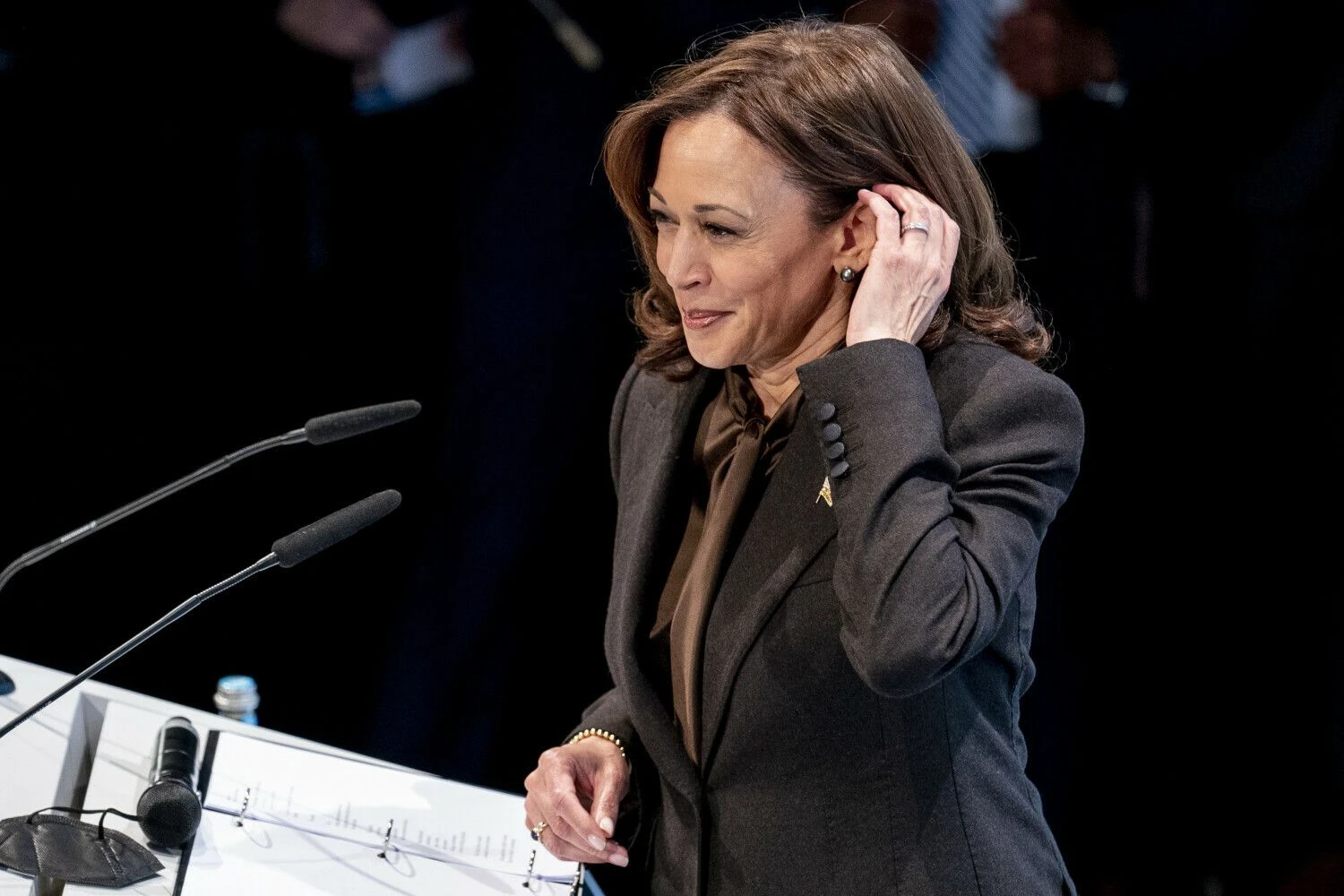 Kamala Harris, JAV viceprezidentė. Andrew Harniko (AP /„Scanpix“) nuotr.