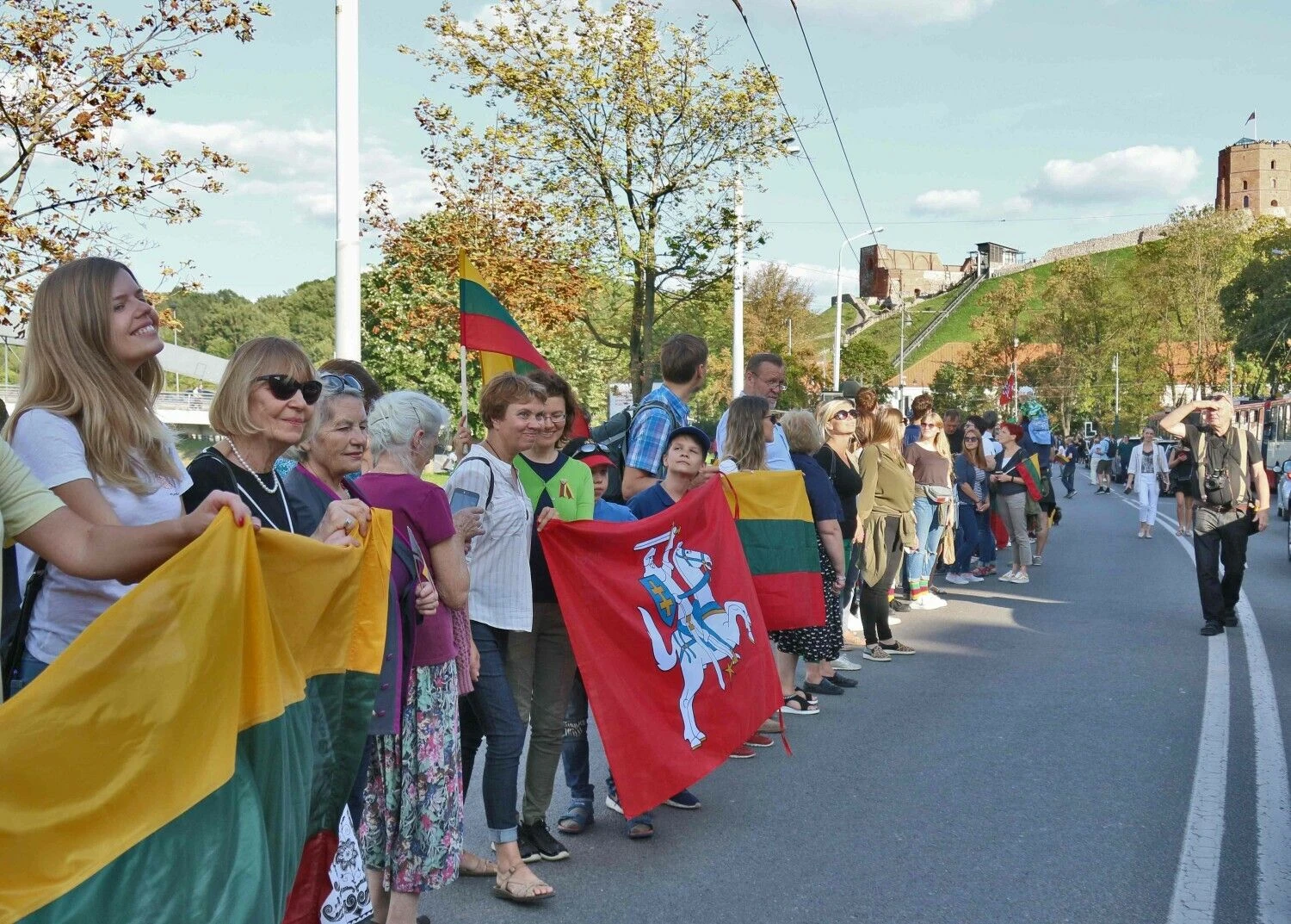 Baltijos kelio minėjimas 2019 m. Vilniuje. Petro Maluko (AFP / „Scanpix“) nuotr.