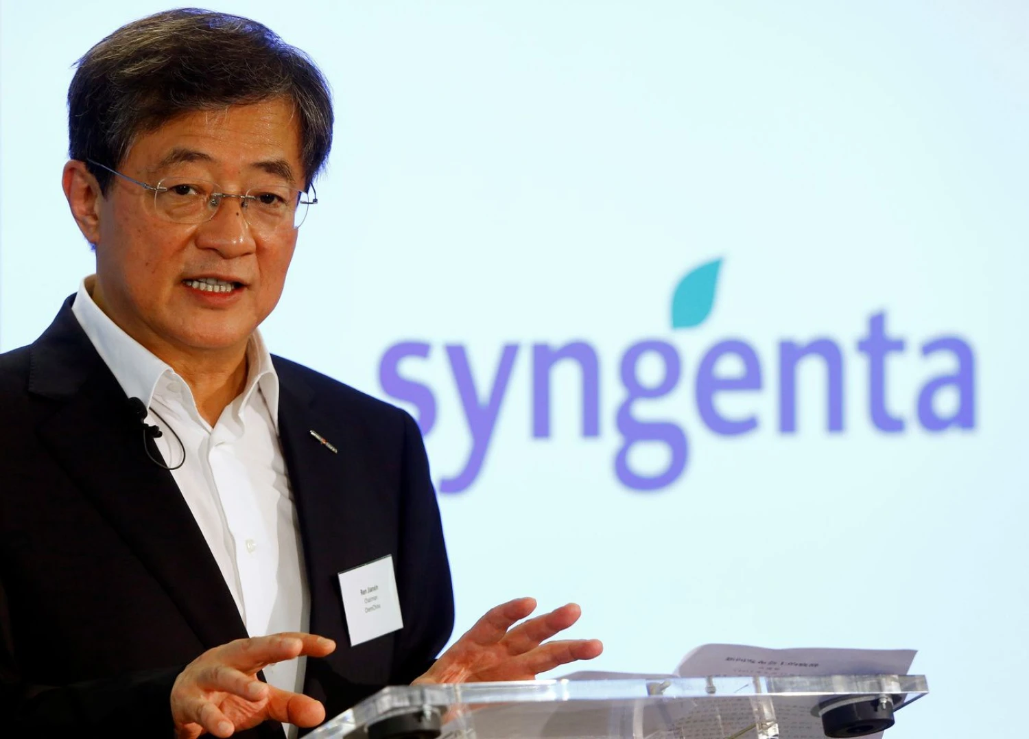 Renas Jianxinas, „ChemChina“ vadovas. Arnd Wiegmann („Reuters“/„Scanpix“) nuotr.