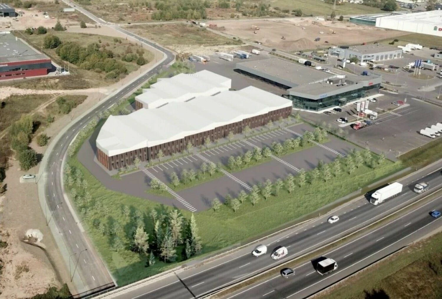 Bendrovės vizualizacija.