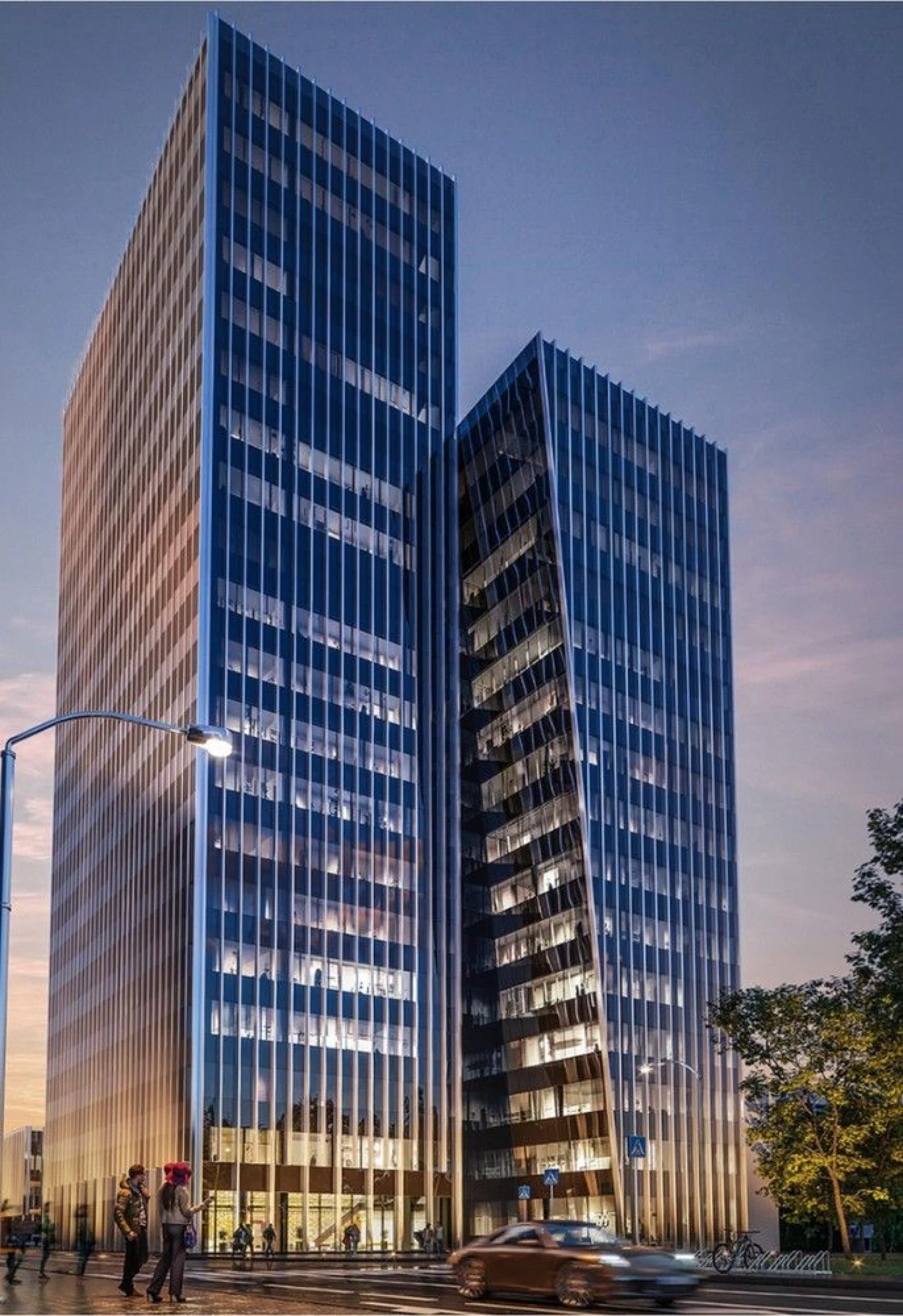 Konkurse nugalėjęs projektas. Bendrovės vizualizacija.