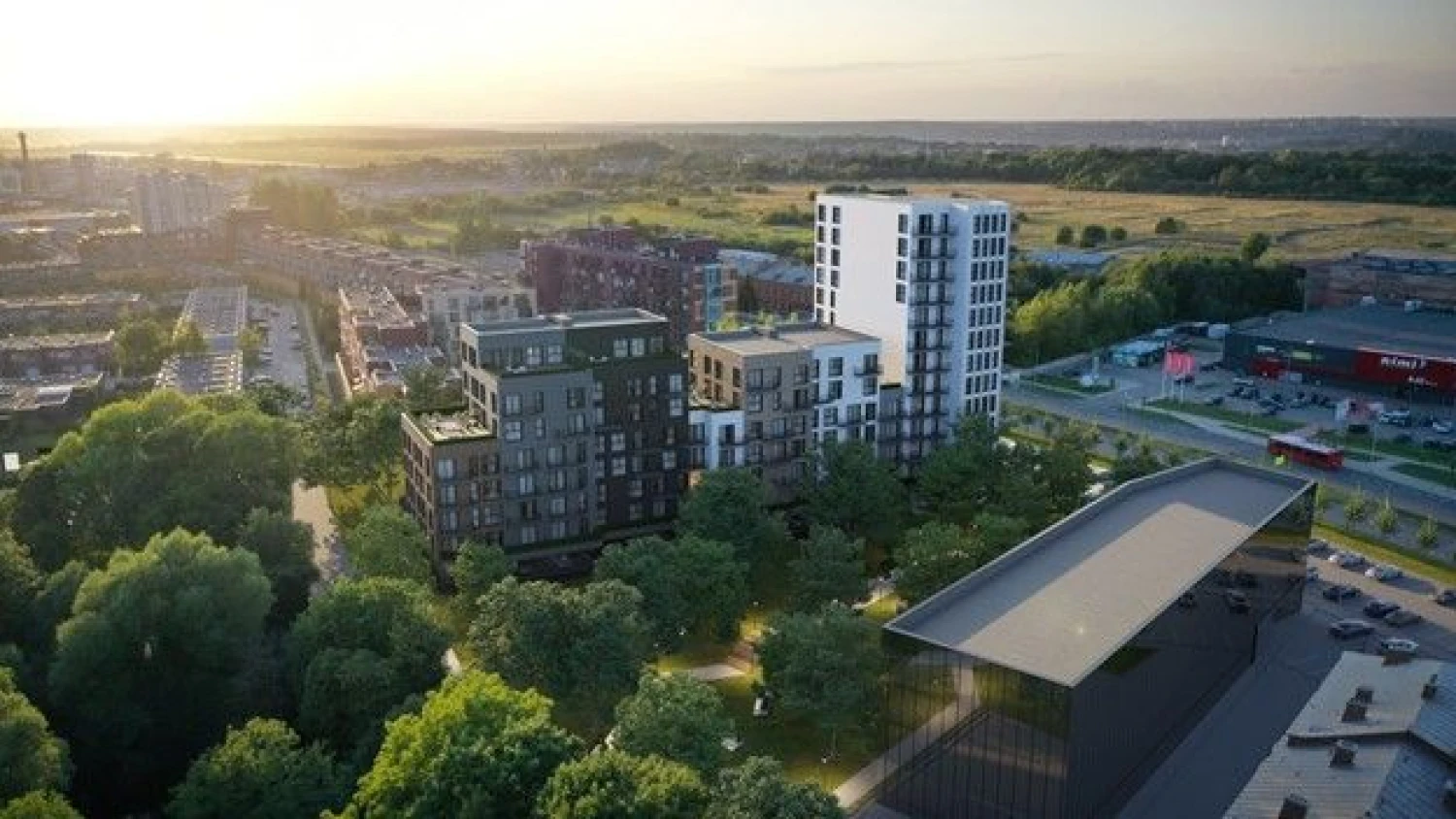 Bendrovės vizualizacija.