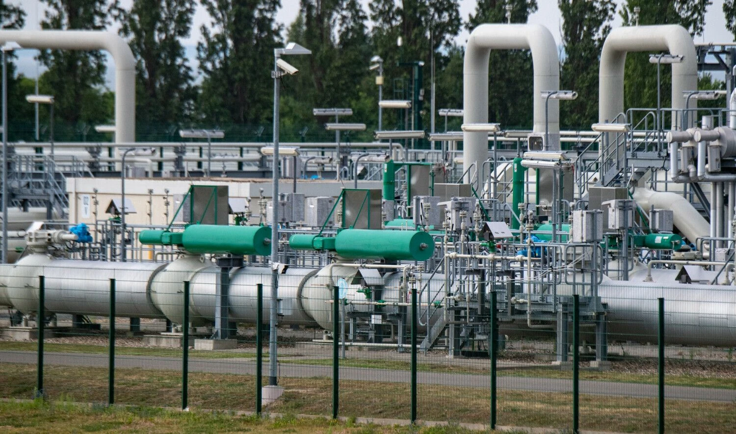 „Nord Stream“ dujų pumpavimo stotis Lubmine, Vokietijoje. Stefano Sauerio (ZUMA/„Scanpix“) nuotr.