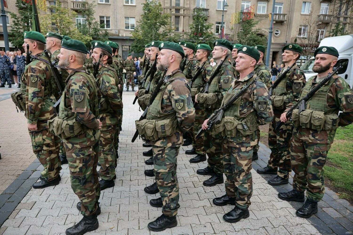 Šaulių sąjungos rikiuotė. Vladimiro Ivanovo (VŽ) nuotr.