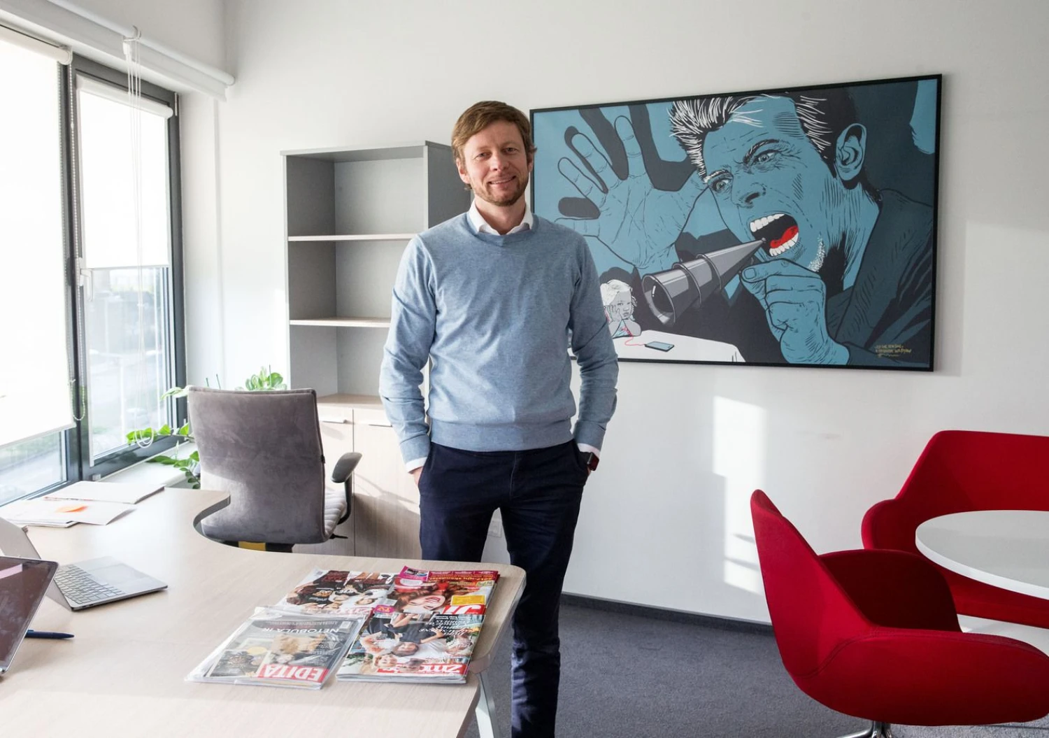 Tomas Balžekas, UAB „Media bitės“ generalinis direktorius. Juditos Grigelytės (VŽ) nuotr.