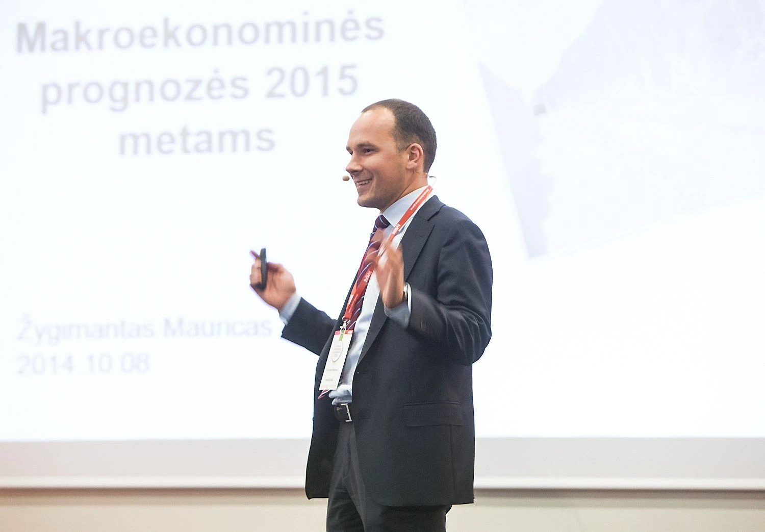 Žygimantas Mauricas, „Nordea“ banko vyriausiasis ekonomistas: „Latviai prisicirkino, o tai yra gera proga Lietuvai pakovoti dėl talentų“. Juditos Grigelytės (VŽ) nuotr.