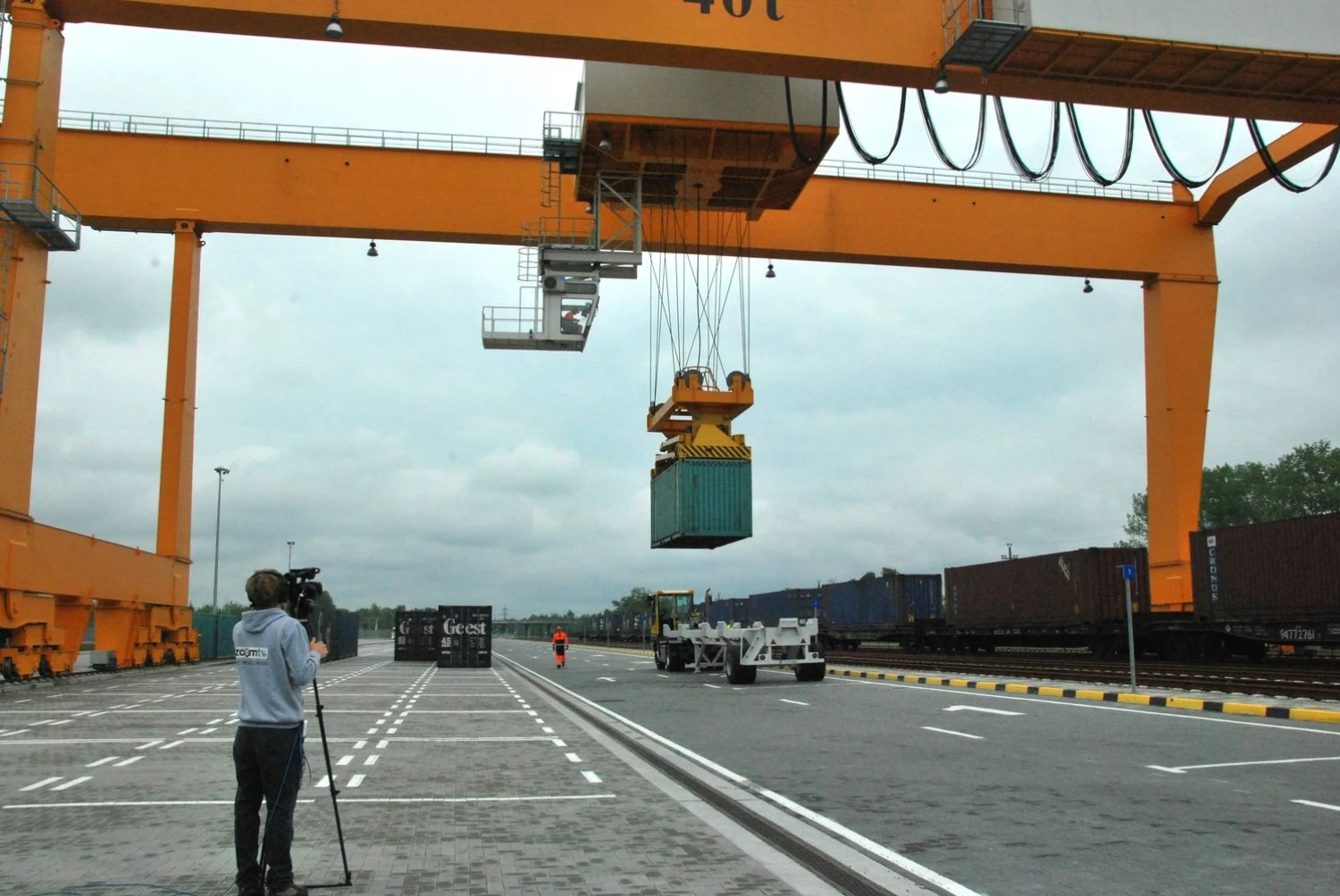 Kauno intermodalinis krovinių terminalas Palemone. Indrės Sesartės nuotr.