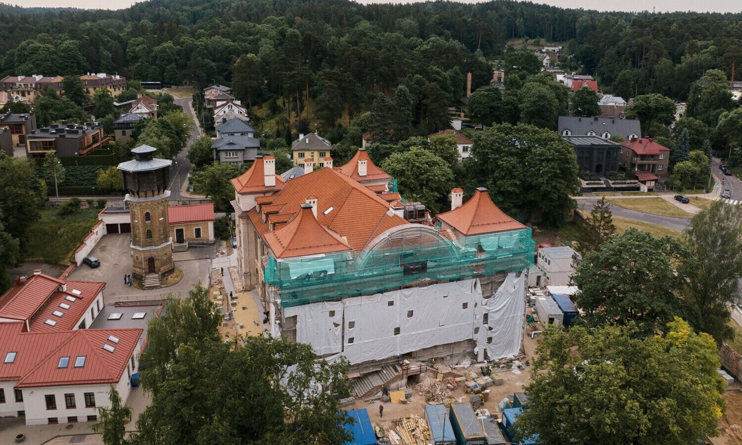 Restauruojami Sapiegų rūmai. Audriaus Solomino nuotr.