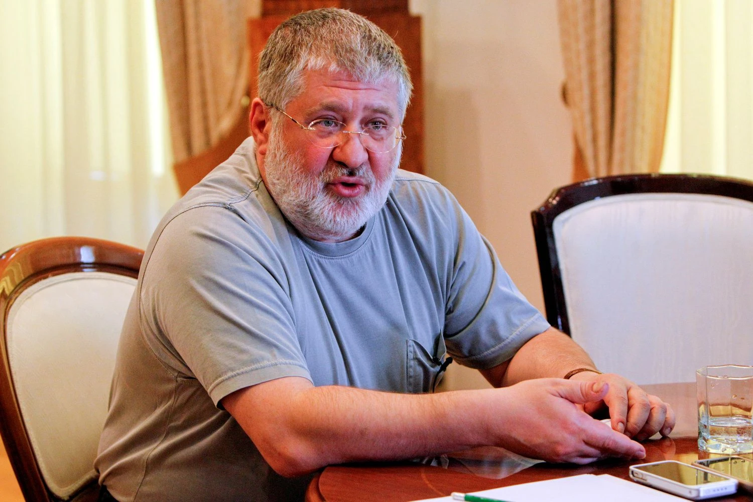 Ihoris Kolomoiskis. Valentyno Ogirenko („Reuters“ / „Scanpix“) nuotr. 