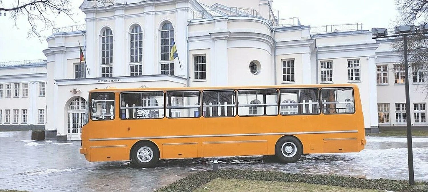 „Kauno autobusai“ restauravo istorinį „Ikarus 260“ autobusą. Asociacijos „Retromobile“ nuotr.