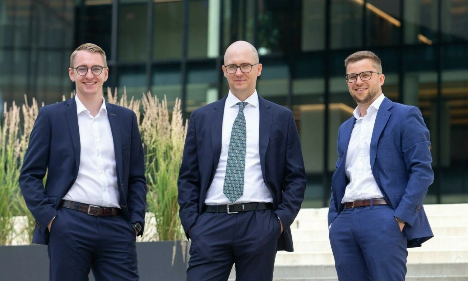 Iš kairės: Linas Žilevičius, Justinas Galginaitis ir Ričardas Babičius, „Reverest Asset Management“ partneriai. Juditos Grigelytės (VŽ) nuotr.