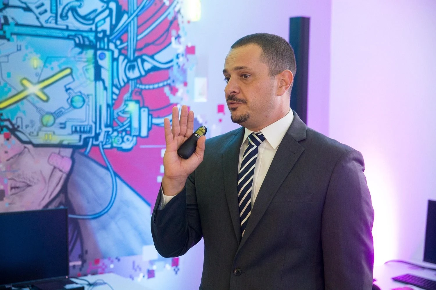 Ofiras Hasonas, „CyberGym“ vadovas ir vieną šios įmonės įkūrėjų. Vladimiro Ivanovo (VŽ) nuotr.