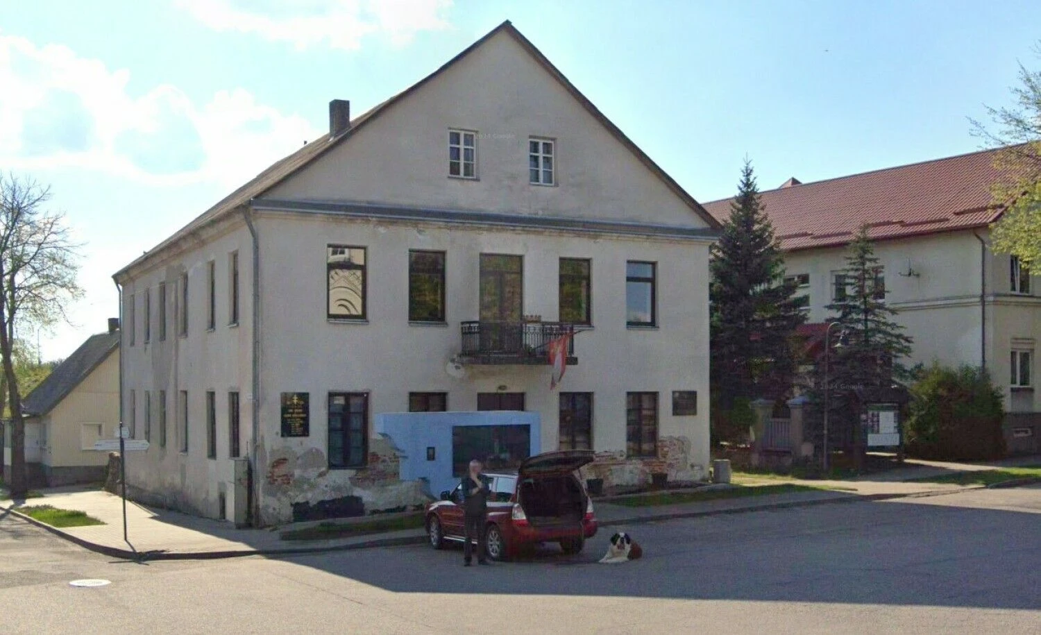 Vazos namas Merkinėje. Google Street View nuotr.