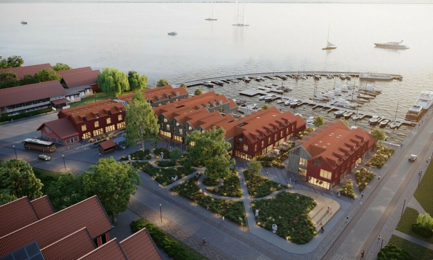 Projektas „Marina Nida“. Kančo studijos architektų vizualizacija.