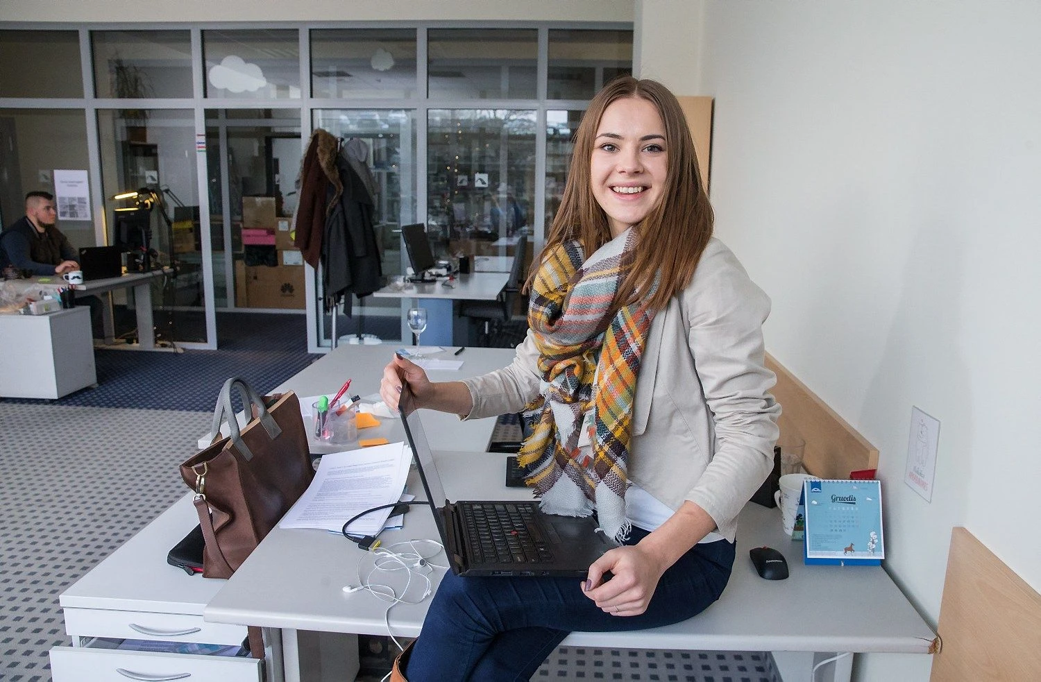 Agnė Laskauskaitė, „Teamgate“ produkto rinkodaros vadybininkė neslepia, kad patekti į „Gartner“ reitingą, net ir tokį, kuris iš naujo sudaromas kas ketvirtį, įmonei svarbu. Viena iš priežasčių ta, kad toks įvertinimas yra puiki nemokama reklama. Juditos Grigelytės (VŽ) nuotr.