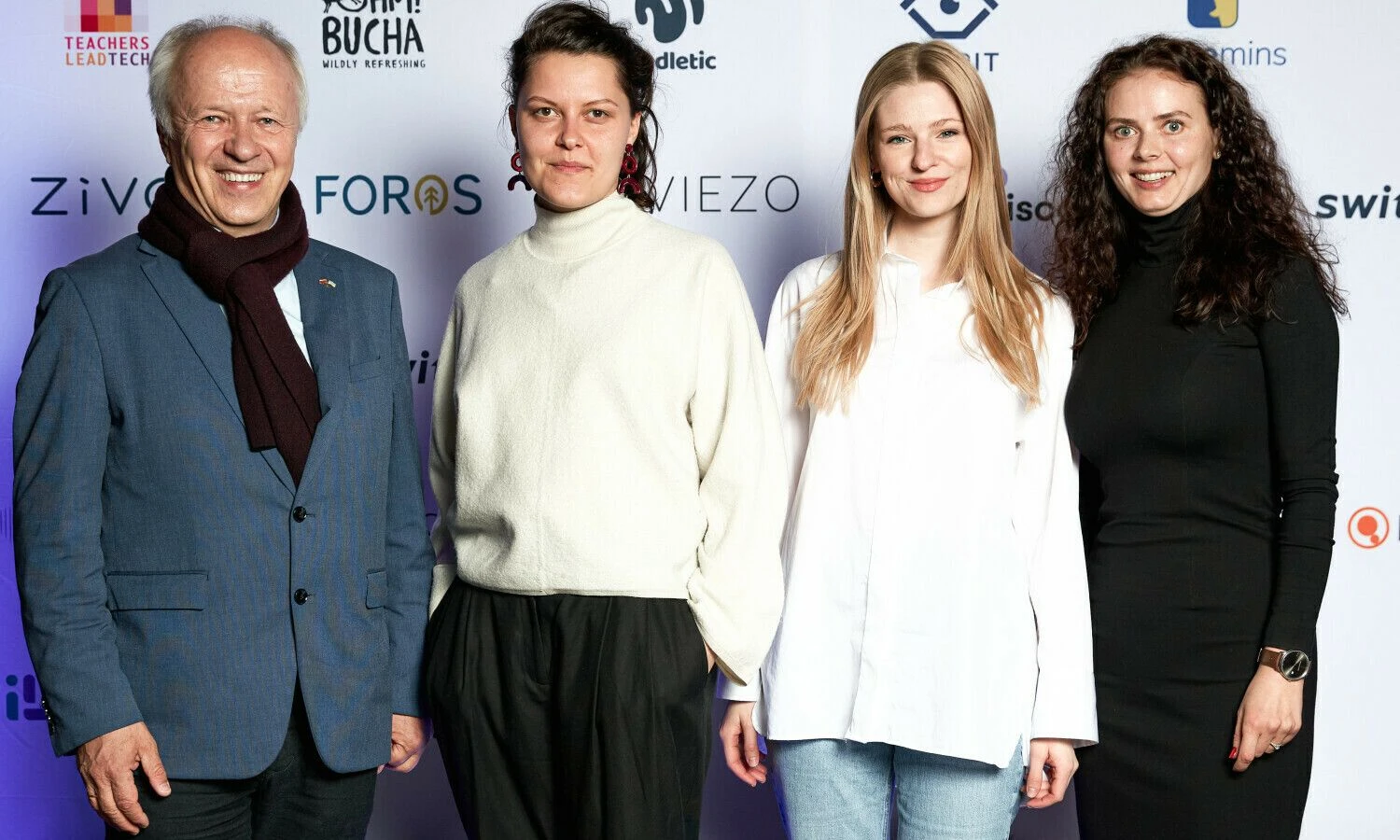 Iš kairės: Vladas Lašas, vienas iš verslo angelų, startuolio „Mindletic“ atstovės ir Viktorija Vaitkevičienė, CoInvest Capital vadovė.