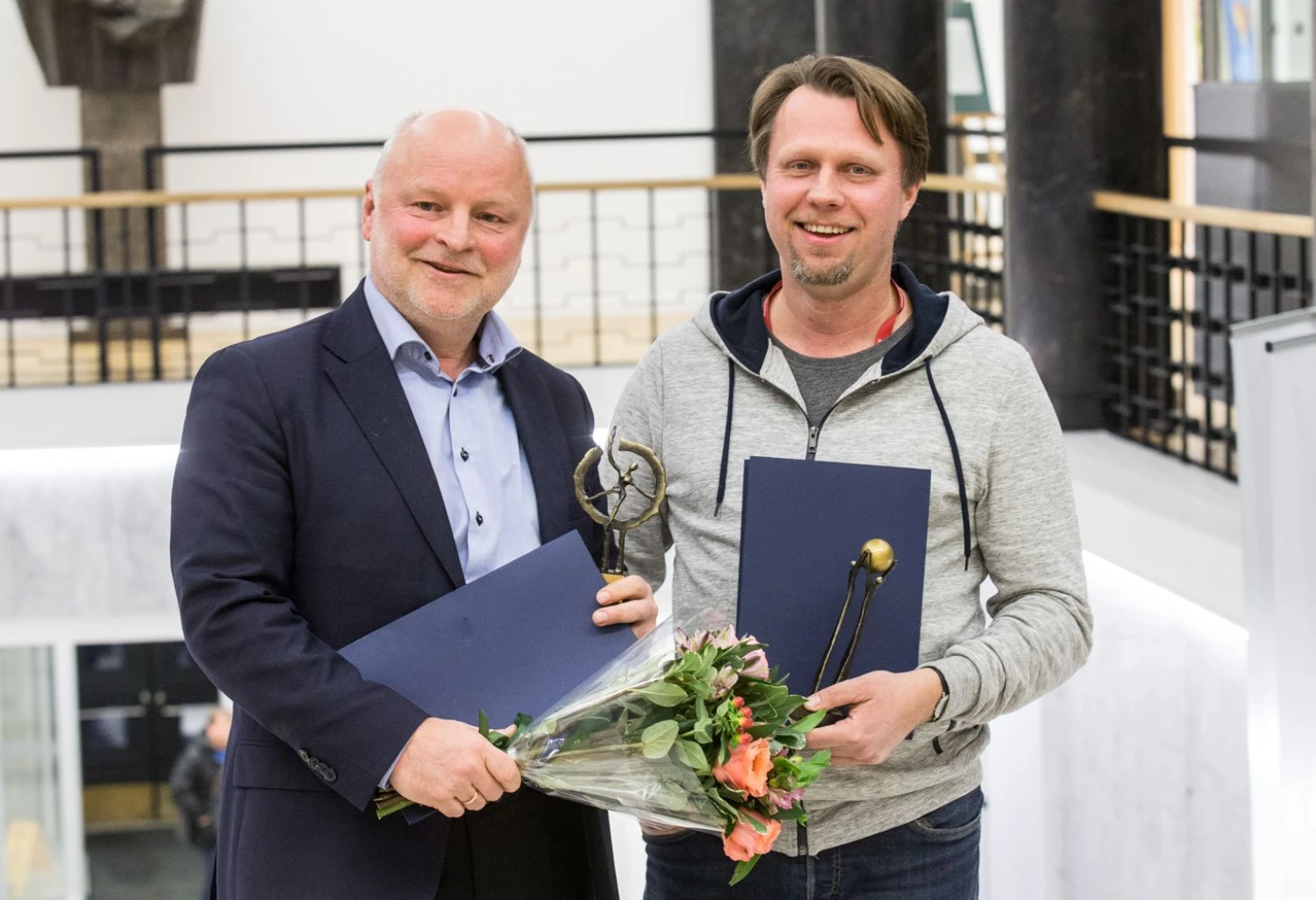 Rolandas Barysas, „Verslo žinių“ vyriausiasis redaktorius, ir Dalius Simėnas, „Verslo žinių“ apžvalgininkas. Juditos Grigelytės (VŽ) nuotr.